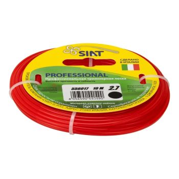 Леска 2,7мм круг 10м красный арт.556017 PROFESSIONAL SIAT *1/200