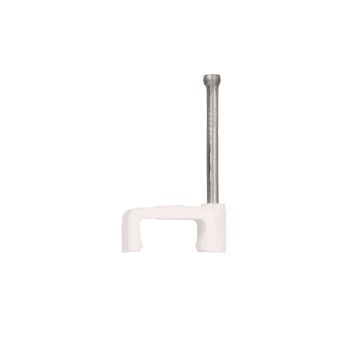 Скоба электроустановочная  №12 прямоуг. (30 шт) Росдюбель *10/100