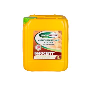 Антисептический состав БИОСЕПТ 5 л WOODMASTER *1/128