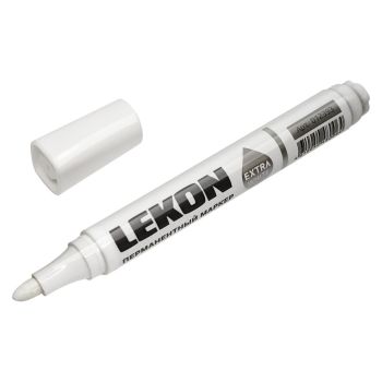 Маркер строительный перманентный белый арт.012393 LEKON EXTRA WHITE *10/60/1200