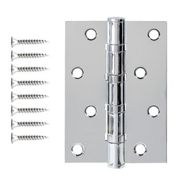 Петля универсальная 100*70*2,5мм ХРОМ(индивидуальная упаковка) В4-CR Code Deco*1/25/100