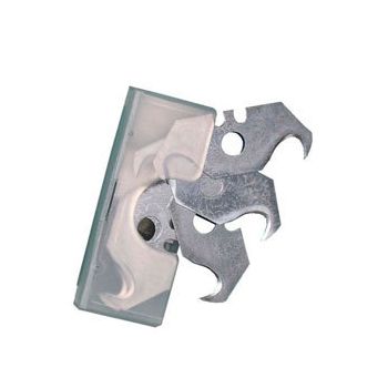 Лезвия сменные трапециевидные крюк 18мм (5шт) толщина 0,5мм сталь HCS (3062500) "888" *1/20