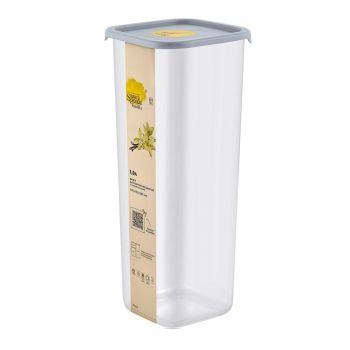 Банка для продуктов пластм. "Vanilla" 1,9л 105x105x265мм Трюфель SE168610025 "Sugar&Spice" *1/8