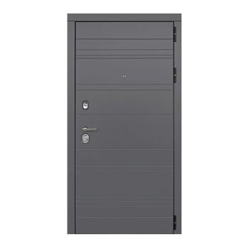Дверь металлическая 10 см Новелло Графит/Белый с зеркалом 960х2050 ПРАВАЯ ДВЕРНОЙ КОНТИНЕНТ *1