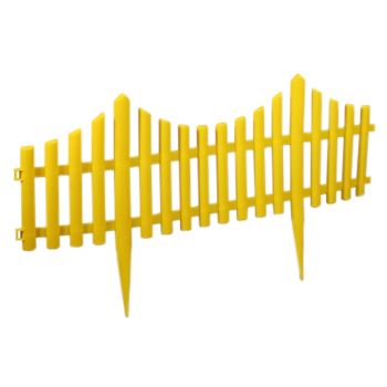 Ограждение садовое декорат. пластм. "Заборчик Садовый" дл.3,5м 5 секций (Лысьва) *1