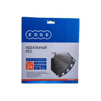 Диск пильный 200*32/30/20/16мм 24 зубьев по дереву (810010007) EDGE PATRIOT *1/10