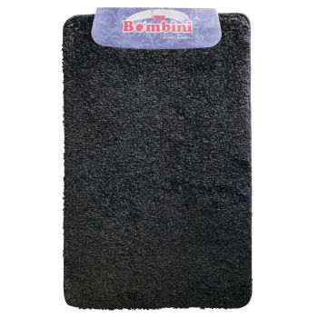 Коврик д/ванной Bombini  "Shaggy Soft" (50см х 80см) Черный *1/30
