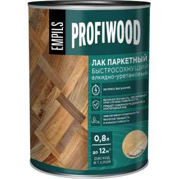 Лак алкидно-уретановый паркетный глянцевый 0,7 кг PROFIWOOD *1/14/490