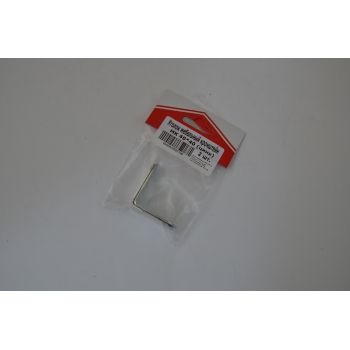 Уголок мебельный (кронштейн) 40*40 цинк(комплект 2 шт) ДомоСтрой *10
