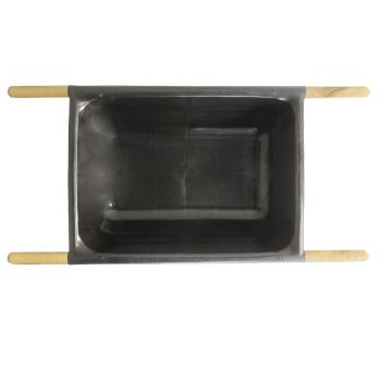 Носилки строительные пласт. в сборе - с деревяннми рукоятками *1/10