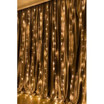 Гирлянда Занавес 3,0м*3,0м 360LED теплый белый 8 режимов 138  *1/50
