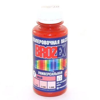 Колер паста алый №07 0,1 л BROZEX *6/108