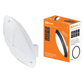 Светильник НБУ 05-60-008 "Мегас 2" белый с решеткой Е27 IP64 TDM  SQ0328-0307 *1/5