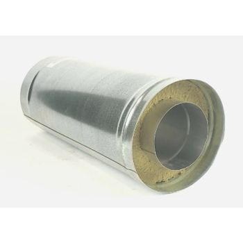 Труба-сэндвич 1,0м, 150х220, AISI 430/430, 0,8мм/0,5мм, (К)(GS) *1