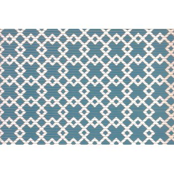 Коврик для ванной ПВХ шир. 65см х15м "V-line"  V24С  орнамент ромбы бирюзовый *15