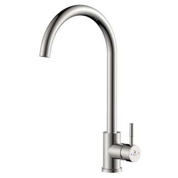 Смеситель для кухни Diadonna D46-0003S высокий излив, сатин *1/10