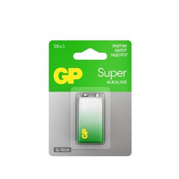 Элемент питания крона GP Super Alkaline 9V 1604A-CR1 *1/10