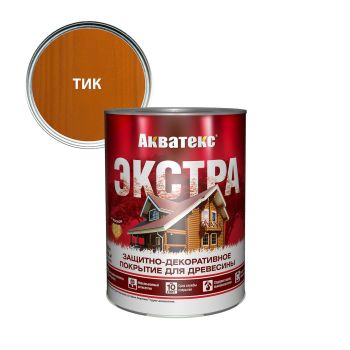 Защитно-декоративное покрытие для древесины алкидное тик 2,7 л Акватекс-ЭКСТРА *1/4/144