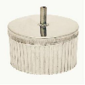 Заглушка с конденсатоотводом d120 0,5мм нержавейка AISI 430 GS *1