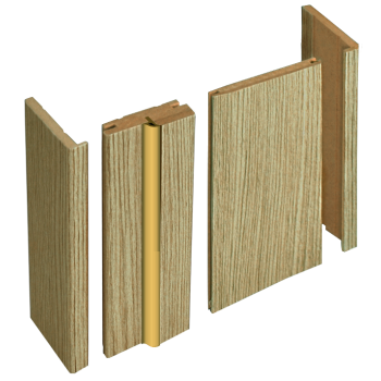 Коробка МДФ телескопическая Лиственница КАПУЧИНО 80*2050мм с УПЛОТНИТ.BROZEX-WOOD *2