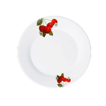 Тарелка фарфор. DECO "Вишня" мелкая d18см ДФ- ТП18-3 *96
