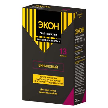 Клей для обоев виниловый 450г "ЭКОН" 1830424 80м2 *1/12