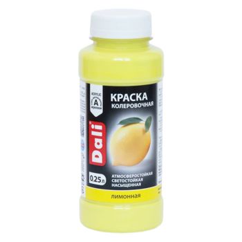 Колер краска лимонный 0,25 л ДАЛИ *1/12