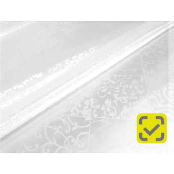 Скатерть тканенвая с TPU покрытием JACQUARD белая, 140*180см, мод. YM-T07C *1