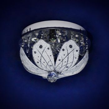 Люстра Y0524/3+3 CH Е14 3*40Вт +3*3Вт пульт ( h=200; d=300)  VERNER LIGHTING *1