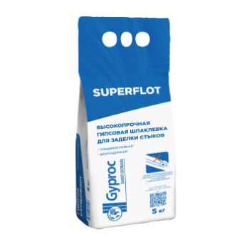 Шпаклевка гипсовая для стыков Gyproc Superflot 5 кг Vetonit *1/3/108