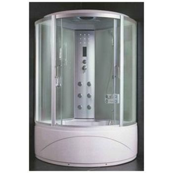 Кабина душевая 135*135*220 К46 поддон высокий стекло крезит электрика VERNER 4уп