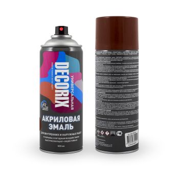 Эмаль-аэрозоль терракотовый 520 мл DECORIX (A41) *1/12