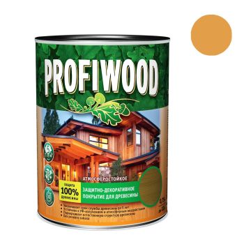 Защитно-декоративное покрытие для древесины алкидное орегон 0,7 кг PROFIWOOD *1/14/490