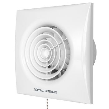 Вентилятор 100 P RAFR Royal Thermo (Ø 100мм, тяговый выкл 100м3/ч, 158*158мм) *1/20