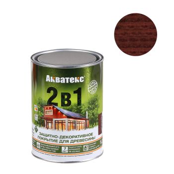 Защитно-декоративное покрытие для древесины алкидное палисандр 0,8 л АКВАТЕКС *1/6/576