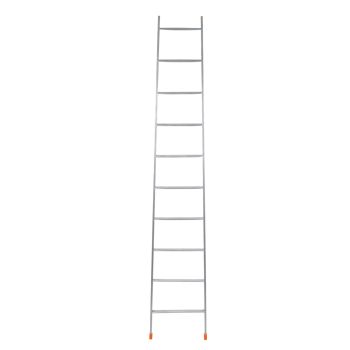 Лестница приставная металл. 10 ступеней,общ.дл.2,45м,max нагр.100кг Л10 "Ника"*1