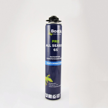 Пена монтажная профес. 1000мл/800мл всесезонная Standard 65 all season Bostik *12