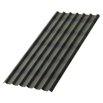 Черепица Ондулин зеленая 195*96см толщина 3,3мм *1/300