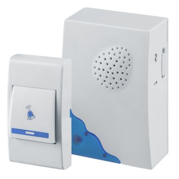 Звонок беспроводной Navigator (100м световая индикация) NDB-A-DC01-1V1-WH 61267 *1/30/60