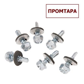 Саморезы кровельные BROZEX 4,8*19 цинк (10кг) промтара *10