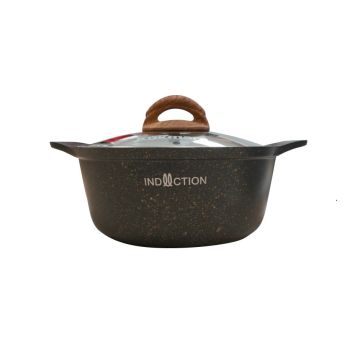 Кастрюля алюмин. антипригарная "Kukmara" "Granit Ultra INDUCTION" blue 2,0л Стекл.кр. кгги23а *1/3