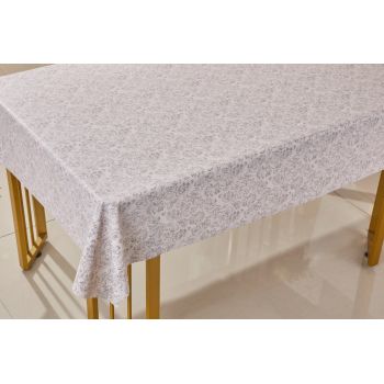 Клеенка на тканевой основе "Great Way" "Shine" "Гобелен" Бежевая шир.1,37м GW-21715 *20