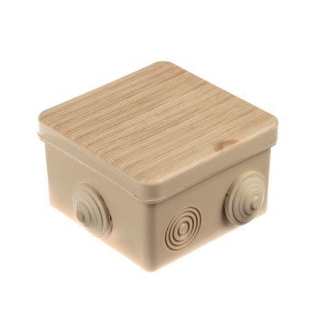 Коробка распаячная 7 вх. ОП 80х80х50мм  IP54 сосна TDM SQ1401-0712 инд. штр-код *1/32