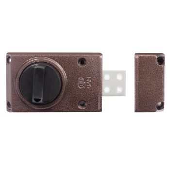 Замок накладной ПРО-САМ BORDER ЗНД 1ЕД 085801 медный антик (Рязань) *1/20