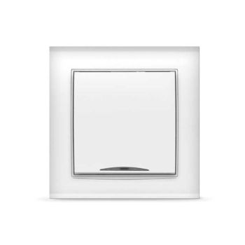 Выключатель "Бриллиант" СП 1кл. белый с подстветкой 10А IP20 UNIVersal 7947397 *10/100