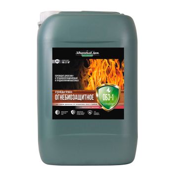 Средство для защиты древесины 10 л ОгнеБио ОБЗ-1 Здоровый дом  *1/60