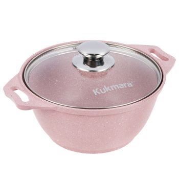 Кастрюля алюм. литая а/приг. Kukmara "Trendy style" Rose 2,0л Ст.кр. к21tsr *1/3