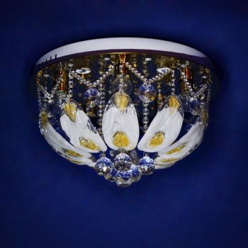 Люстра Y0755/5+5 FG Е14 5*40Вт +5*3Вт ( h=300; d=500)  VERNER LIGHTING *1