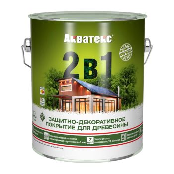 Защитно-декоративное покрытие для древесины алкидное венге 2,7 л АКВАТЕКС *1/4/144