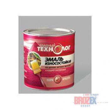 Эмаль алкидно-уретановая износостойкая универсал белая 2,1 л Главный технолог *1/6